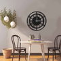 Wallity Reloj de pared decorativo MTS - 005 en negro